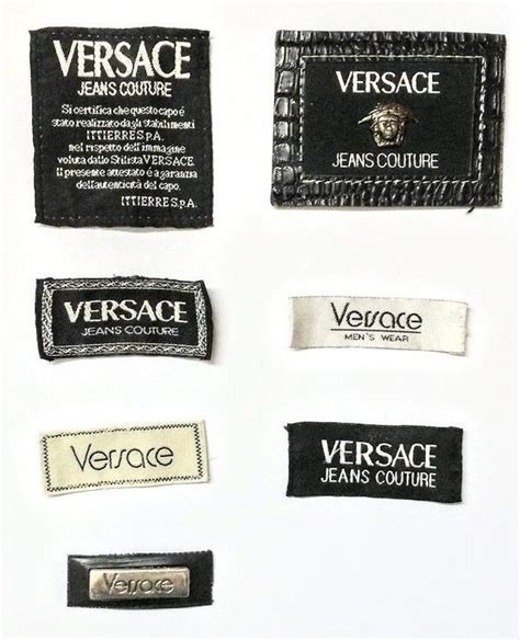 versace etichetta|authentication of Versace products.